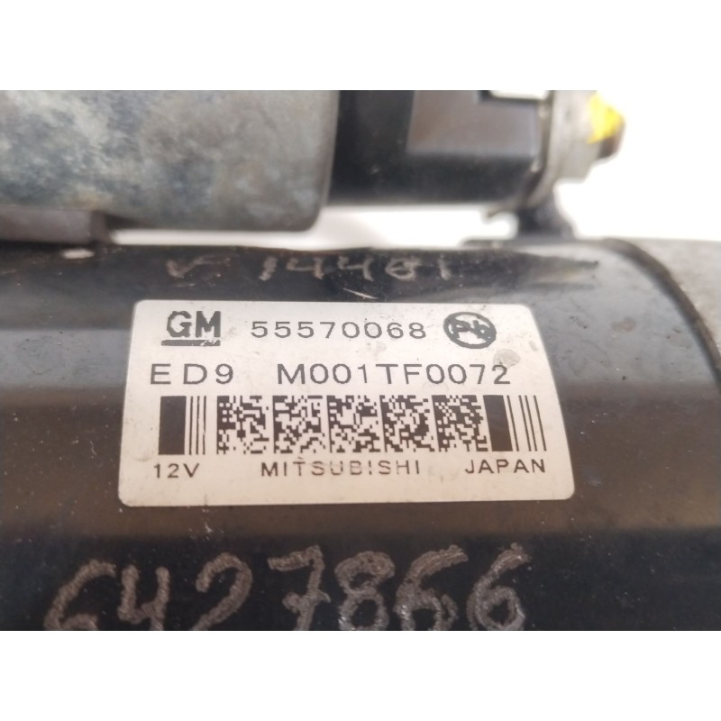 Recambio de motor arranque para opel astra j (p10) 1.6 cdti (68) referencia OEM IAM 55570068  M001TF0072