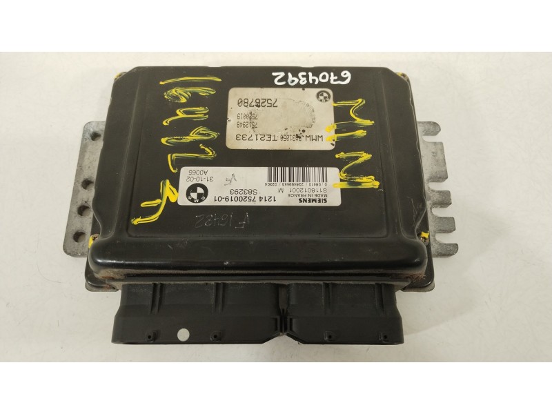 Recambio de centralita motor uce para mini mini (r50, r53) one referencia OEM IAM 12147520019 S118012001M 7526780