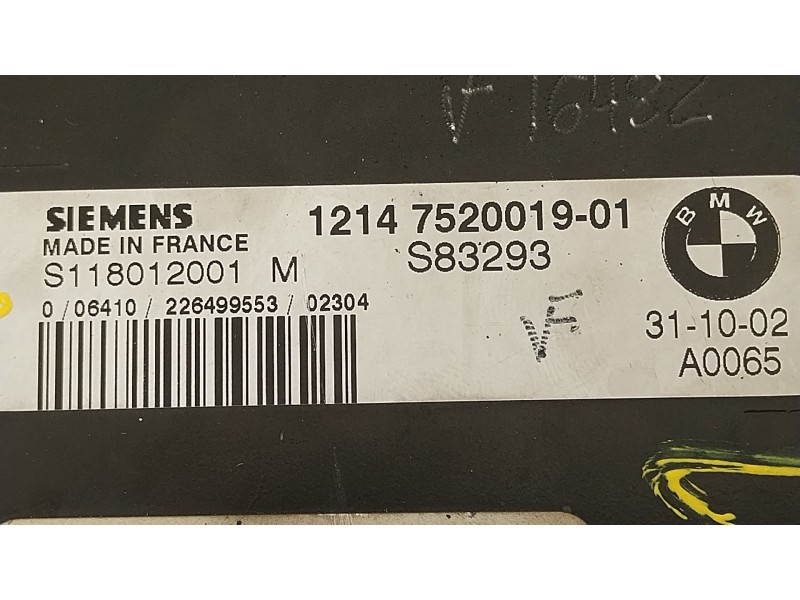 Recambio de centralita motor uce para mini mini (r50, r53) one referencia OEM IAM 12147520019 S118012001M 7526780