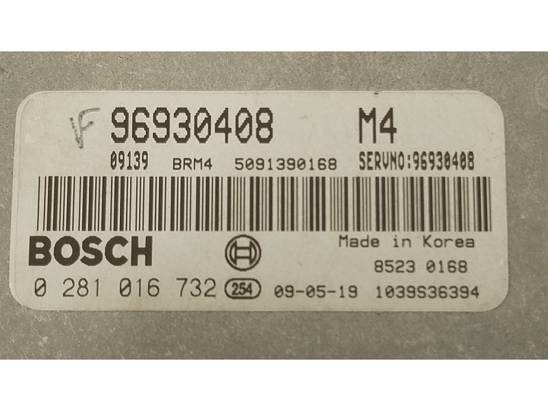 Recambio de centralita motor uce para chevrolet epica (kl1_) 2.0 d referencia OEM IAM 96930408 0281016732 
