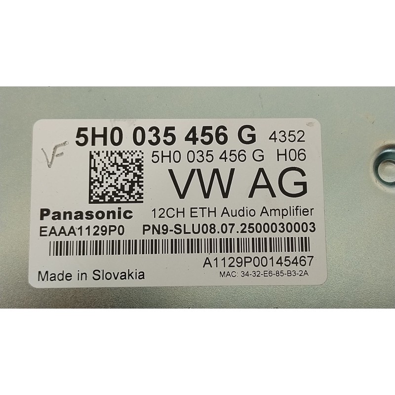 Recambio de amplificador para cupra formentor (km7, kmp) 2.0 tsi 4drive referencia OEM IAM 5H0035456G  