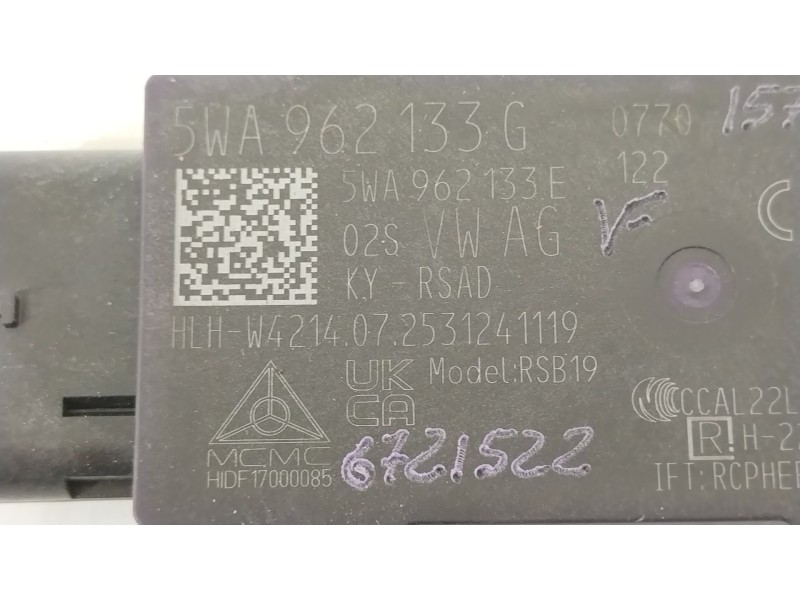 Recambio de antena para cupra formentor (km7, kmp) 2.0 tsi 4drive referencia OEM IAM 5WA962133G 5WA962133E 