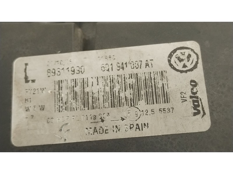 Recambio de faro izquierdo para volkswagen polo iv (9n_, 9a_) 1.6 16v referencia OEM IAM 6Q1941007AT 89311990 