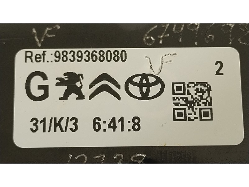 Recambio de retenedor puerta para peugeot traveller autobús (v_) 2.0 bluehdi 145 referencia OEM IAM 9839368080  