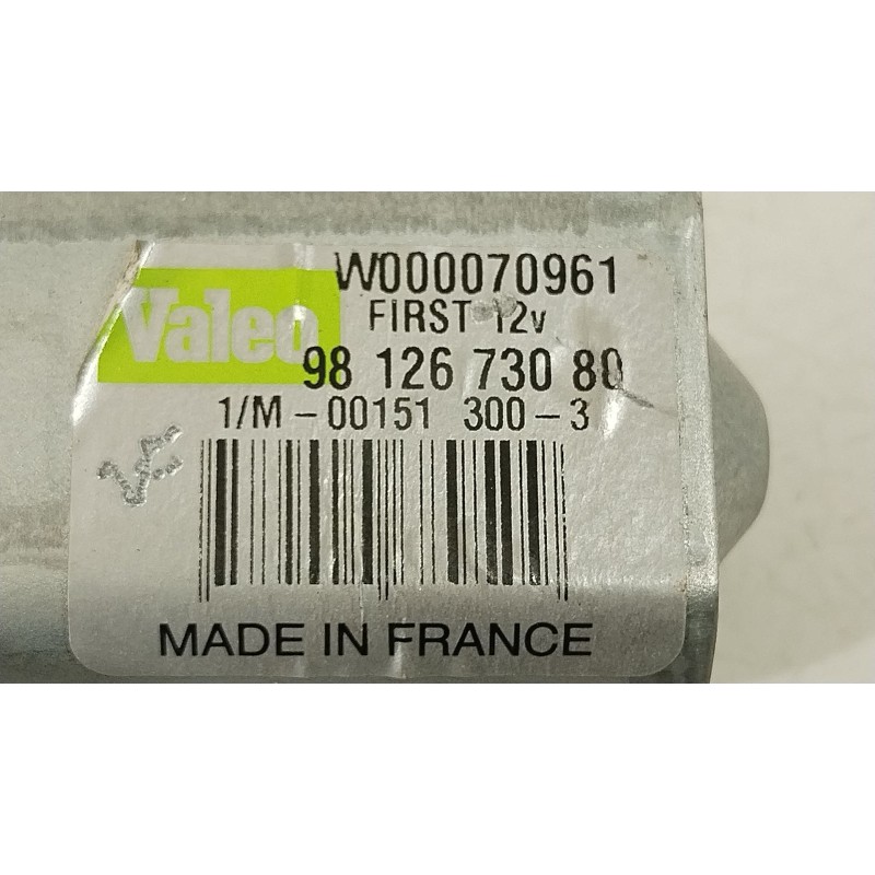 Recambio de motor limpia trasero para peugeot traveller autobús (v_) 2.0 bluehdi 145 referencia OEM IAM 9812673080  