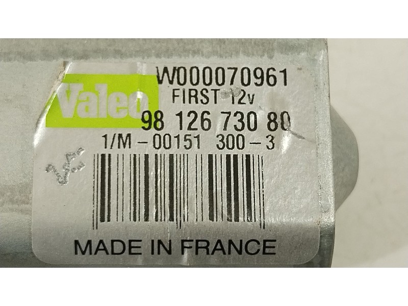 Recambio de motor limpia trasero para peugeot traveller autobús (v_) 2.0 bluehdi 145 referencia OEM IAM 9812673080  