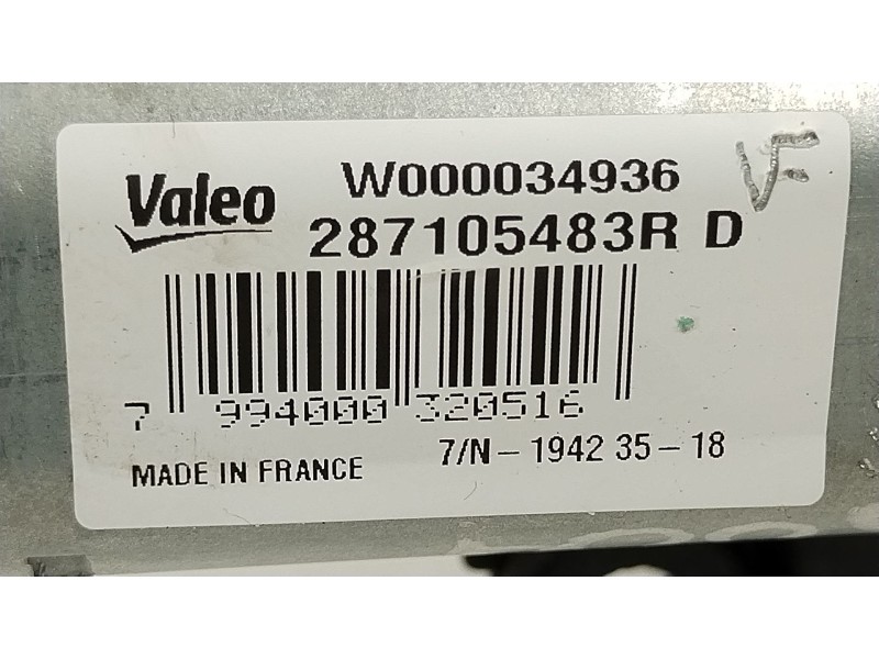 Recambio de motor limpia trasero para renault clio iv (bh_) 1.5 dci 75 referencia OEM IAM 287105483R  