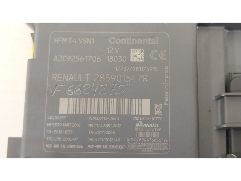 Recambio de conmutador de arranque para renault clio iv (bh_) 1.5 dci 75 referencia OEM IAM 285901547R  