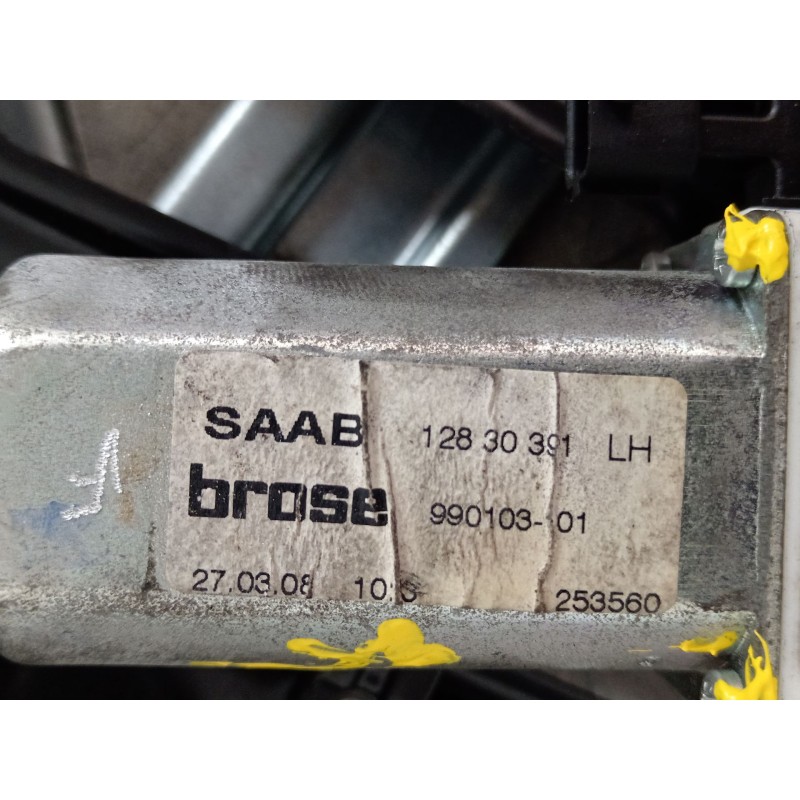 Recambio de elevalunas trasero izquierdo para saab 9-3 descapotable (ys3f) 1.9 tid referencia OEM IAM 12830391 990103101 