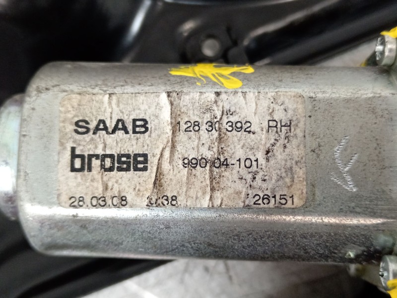 Recambio de elevalunas trasero derecho para saab 9-3 descapotable (ys3f) 1.9 tid referencia OEM IAM 12830392 99004101 