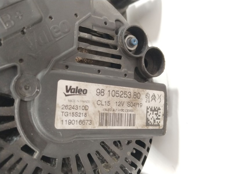 Recambio de alternador para opel combo furgoneta/monovolumen (k9) 1.6 d referencia OEM IAM 9810525380  