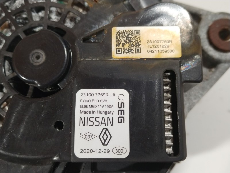 Recambio de alternador para dacia sandero iii 1.0 tce 90 referencia OEM IAM 231007769R  F000BL08V8