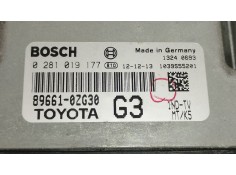 Recambio de centralita motor uce para toyota auris (_e18_) 1.4 d-4d (nde180_) referencia OEM IAM 896610ZG30 0281019177  2