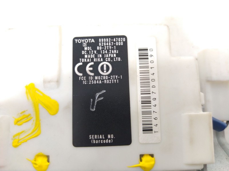 Recambio de modulo electronico para toyota prius liftback (_w2_) 1.5 hybrid (nhw20_) referencia OEM IAM 8999247020 626467000 