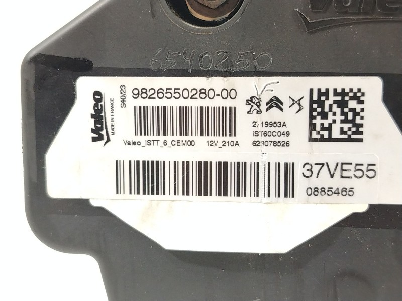 Recambio de alternador para peugeot traveller autobús (v_) 2.0 bluehdi 145 referencia OEM IAM 9826550280 37VE55 