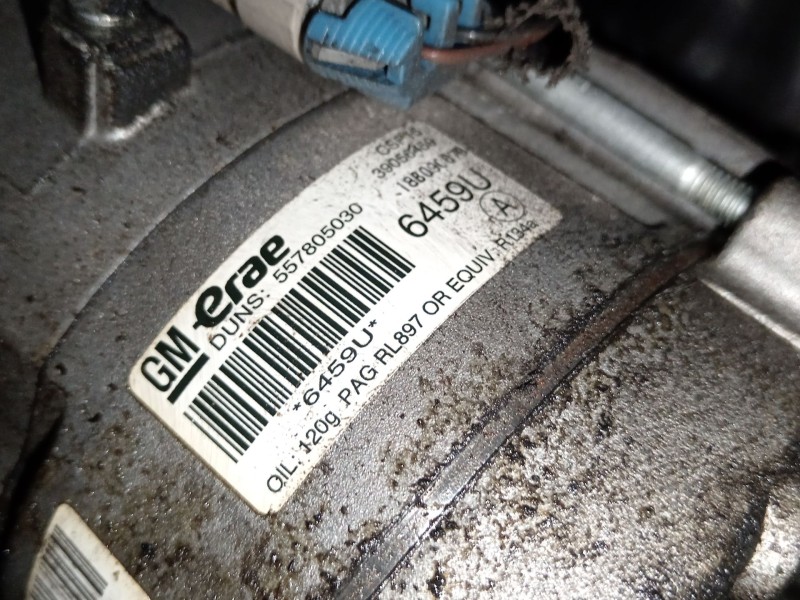 Recambio de compresor aire acondicionado para chevrolet cruze (j300) 1.6 referencia OEM IAM 557805030  