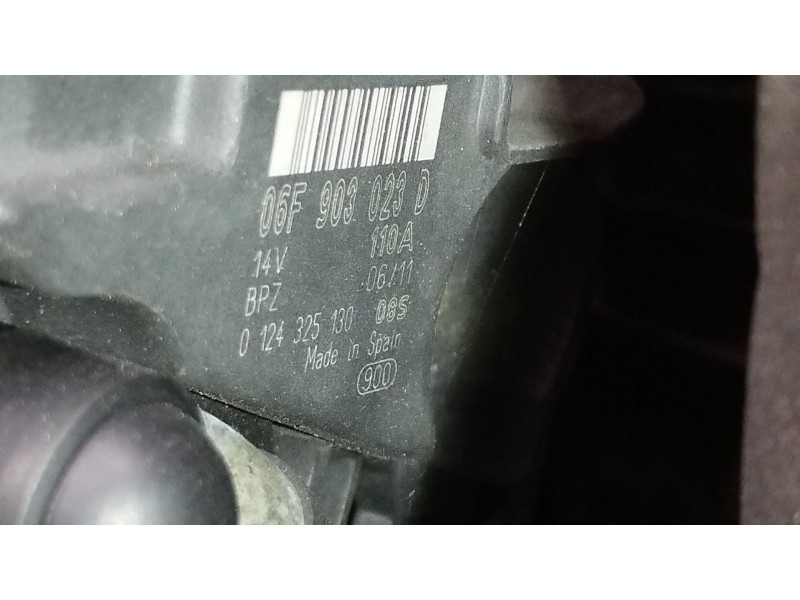 Recambio de alternador para skoda fabia ii (542) 1.6 tdi referencia OEM IAM 06F903023D 0124325130 