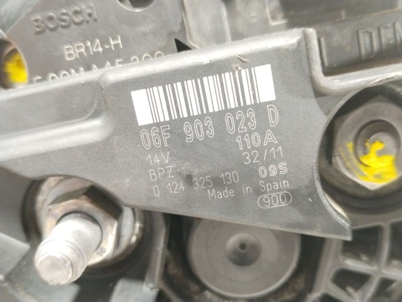 Recambio de alternador para skoda fabia ii (542) 1.6 tdi referencia OEM IAM 06F903023D 0124325130 