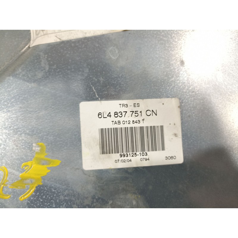 Recambio de elevalunas delantero izquierdo para seat cordoba berlina (6l2) fresh referencia OEM IAM 6L4837755  6L4837751CN