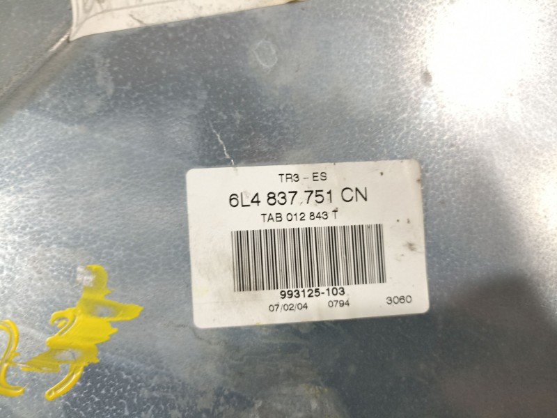 Recambio de elevalunas delantero izquierdo para seat cordoba berlina (6l2) fresh referencia OEM IAM 6L4837755  6L4837751CN