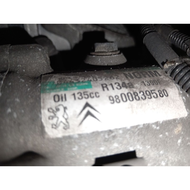 Recambio de compresor aire acondicionado para peugeot 308 sw i (4e_, 4h_) 1.6 hdi referencia OEM IAM 9800839580 SD7C16 