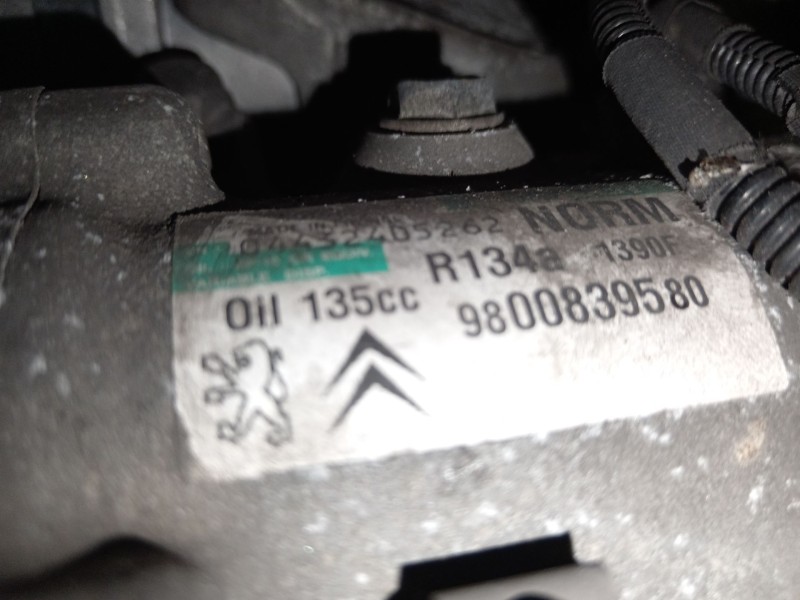Recambio de compresor aire acondicionado para peugeot 308 sw i (4e_, 4h_) 1.6 hdi referencia OEM IAM 9800839580 SD7C16 