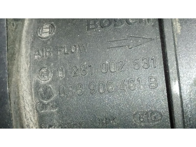 Recambio de caudalimetro para seat toledo iii (5p2) 1.9 tdi referencia OEM IAM 038906461B 0281002531 