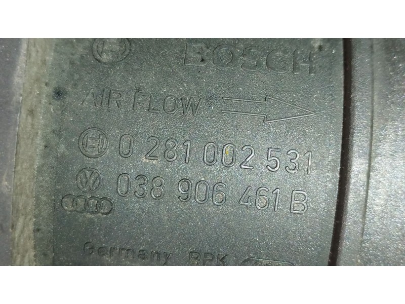 Recambio de caudalimetro para audi a3 (8p1) 1.9 tdi referencia OEM IAM 038906461B 0281002531 