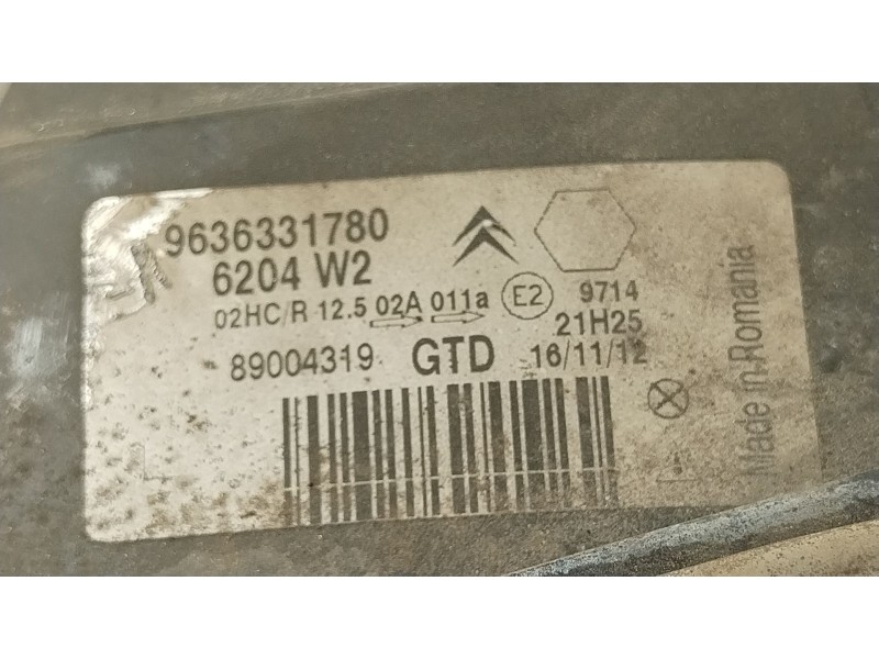 Recambio de faro izquierdo para citroën saxo (s0, s1) 1.0 x referencia OEM IAM 6204W2 9636331780 
