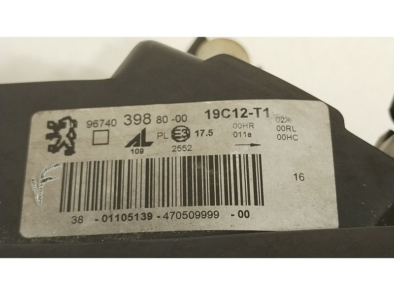 Recambio de faro izquierdo para peugeot 308 sw i (4e_, 4h_) 1.6 hdi referencia OEM IAM 9674039880  