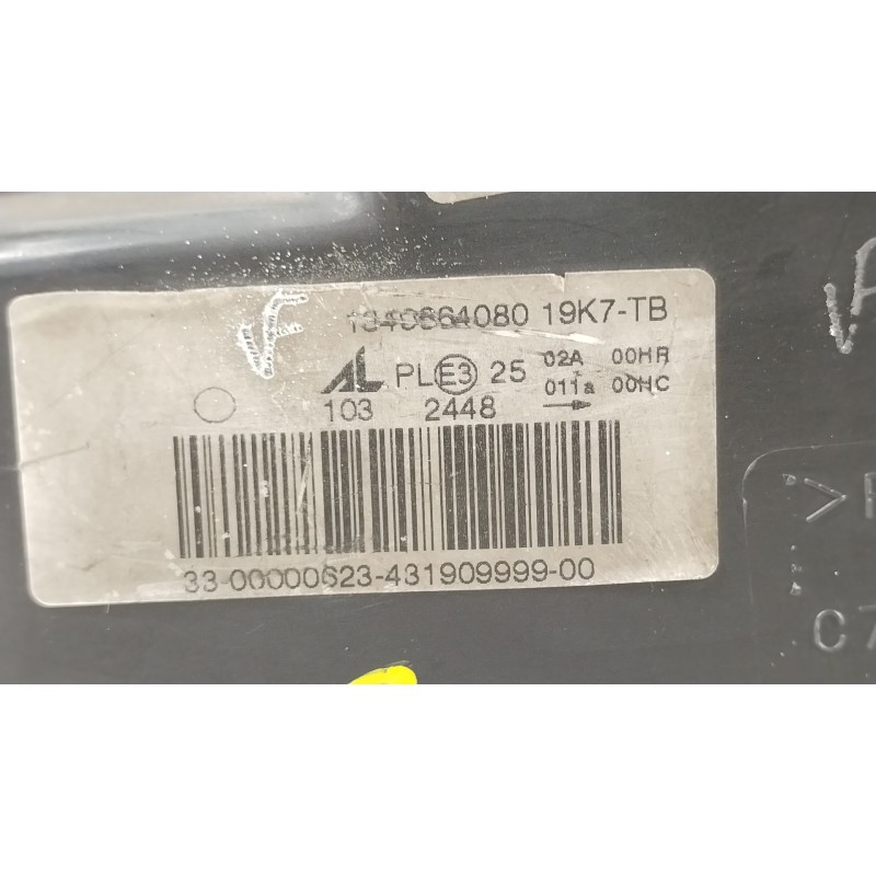 Recambio de faro izquierdo para citroën jumper iii furgoneta 2.2 hdi 120 referencia OEM IAM 1340664080 43190748 