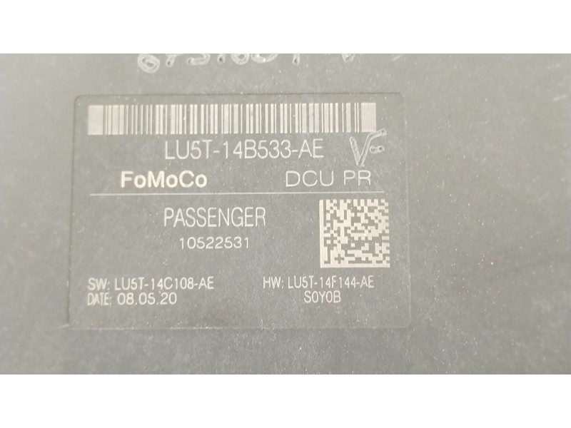 Recambio de modulo electronico para ford fiesta vii (hj, hf) 1.0 ecoboost referencia OEM IAM LU5T14B533AE  