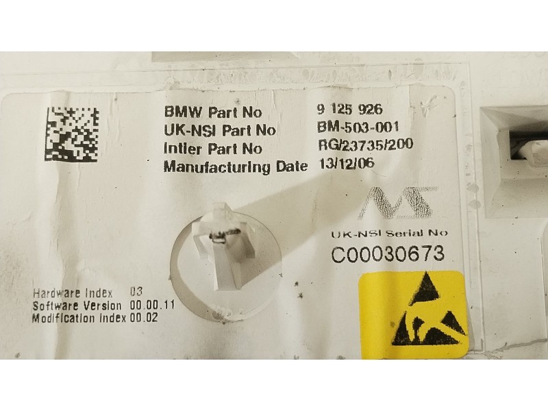 Recambio de cuadro instrumentos para mini mini (r56) cooper referencia OEM IAM 9125926 6211697077 