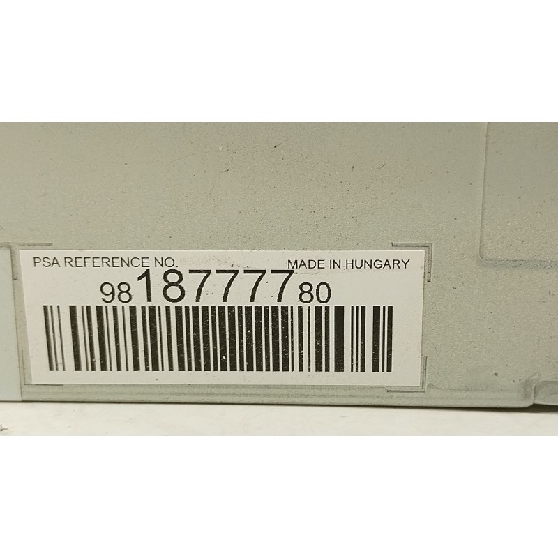 Recambio de sistema audio / radio cd para peugeot expert autobús (v_) 1.6 bluehdi 115 referencia OEM IAM 9818777780  