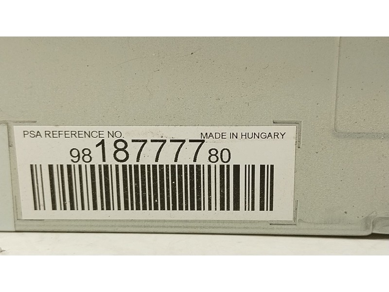 Recambio de sistema audio / radio cd para peugeot expert autobús (v_) 1.6 bluehdi 115 referencia OEM IAM 9818777780  