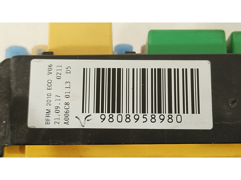 Recambio de caja reles / fusibles para peugeot expert autobús (v_) 1.6 bluehdi 115 referencia OEM IAM 9808958980  
