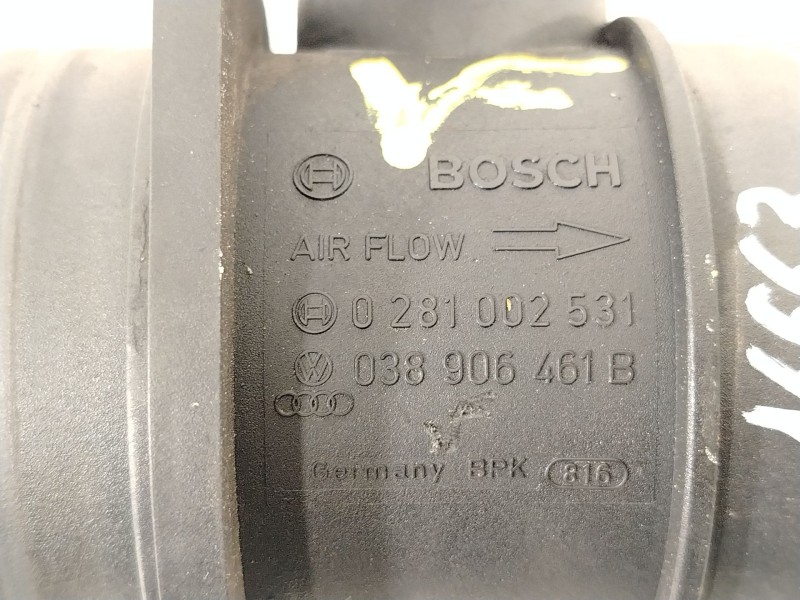 Recambio de caudalimetro para audi a3 (8p1) 1.9 tdi referencia OEM IAM 038906461B 0281002531 