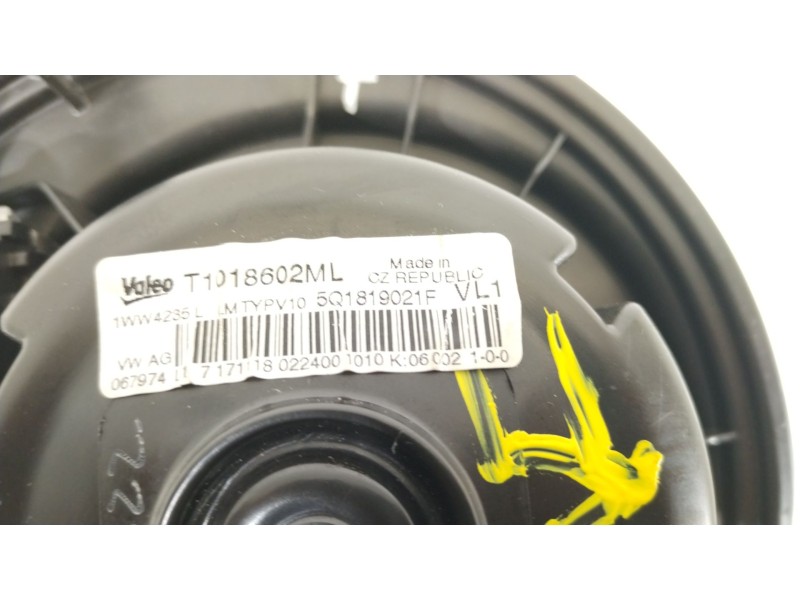 Recambio de ventilador calefaccion para audi q2 (gab, gag) 35 tfsi referencia OEM IAM 5Q1819021F 5Q0907521C 