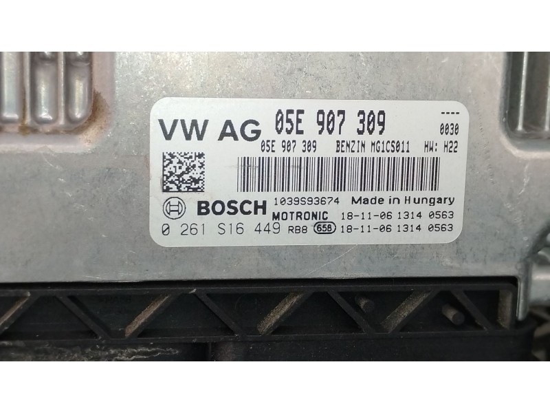 Recambio de centralita motor uce para audi q2 (gab, gag) 35 tfsi referencia OEM IAM 05E907309 0261S16449 