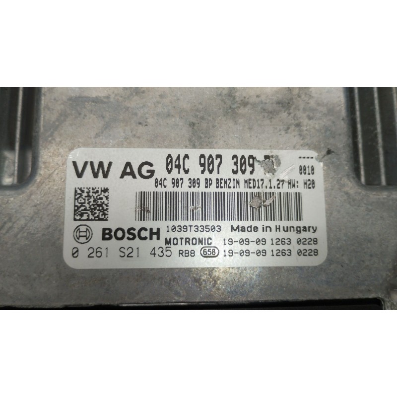 Recambio de centralita motor uce para audi a1 sportback (gba) 30 tfsi referencia OEM IAM 04C907309BP 0261S21435 