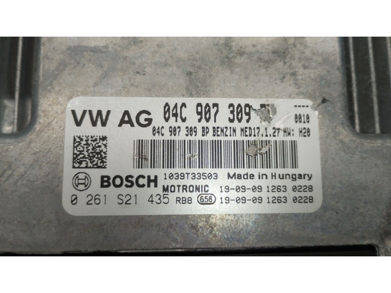 Recambio de centralita motor uce para audi a1 sportback (gba) 30 tfsi referencia OEM IAM 04C907309BP 0261S21435 