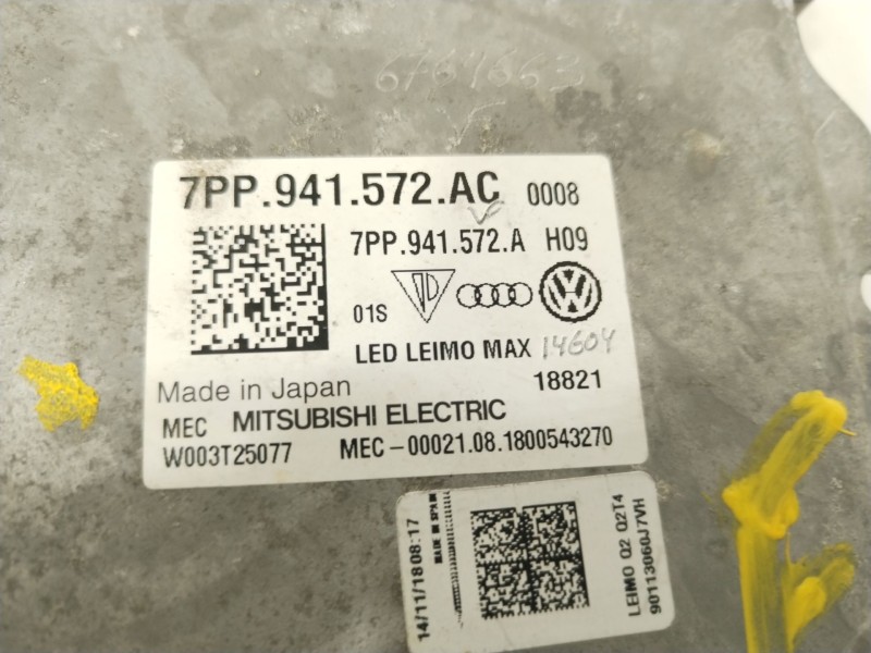 Recambio de centralita faros xenon para audi q2 (gab, gag) 35 tfsi referencia OEM IAM 7PP941572AC  